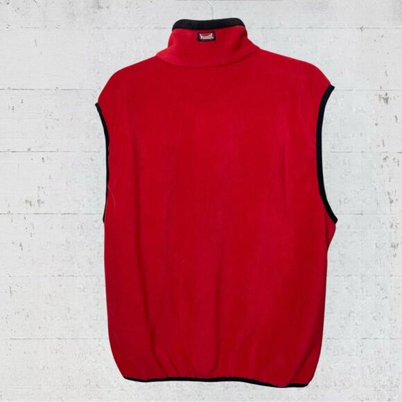 VTG New Y2K Marker 2002 Salt Lake City Olympics Red Fleece Vest USA Size Large - Picture 4 of 9